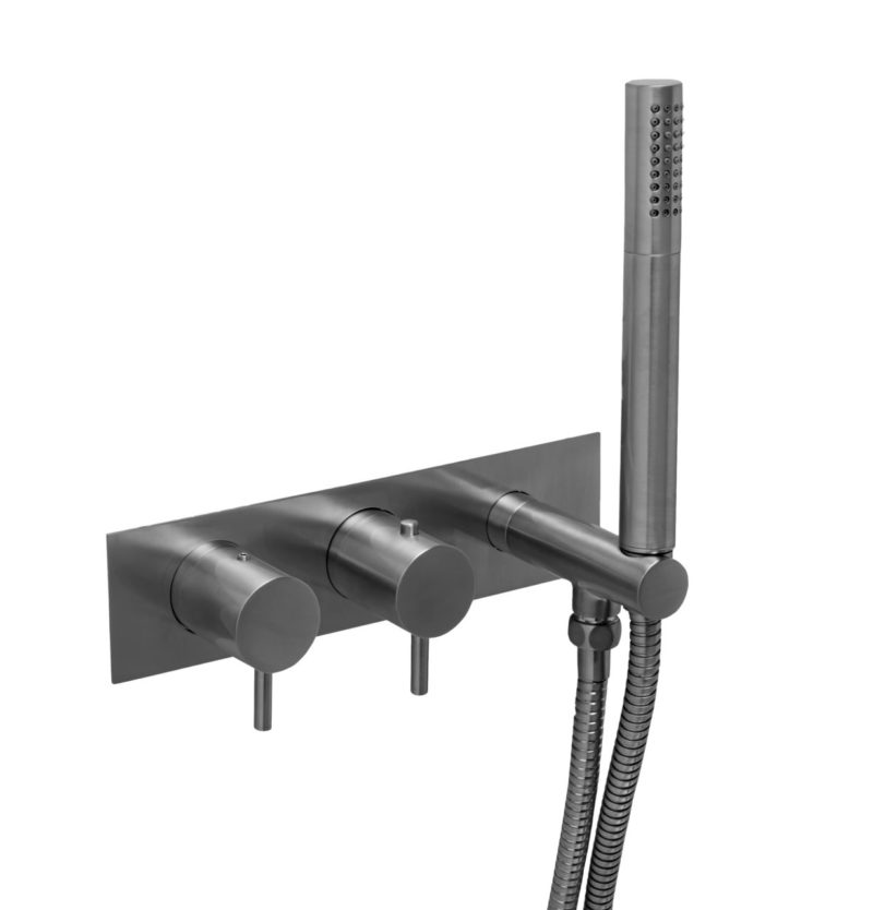 VOS Thermostatic Concealed 2 Outlet Shower Valve, Handset