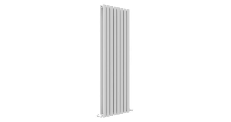 Primo Plus Radiator PRIMO WHITE OVAL DOUBLE ROOM RADIATOR VERTICAL 1800X480 - Just Taps