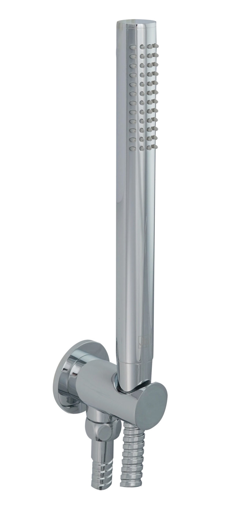 Round Water Outlet and Holder with Metal Hose and Slim Handshower
