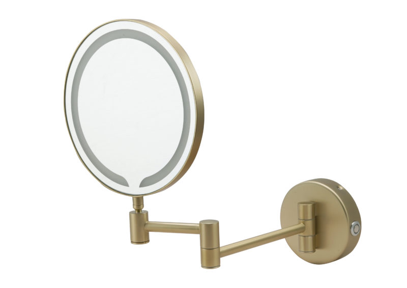 Zoom Mirror Brushed Brass