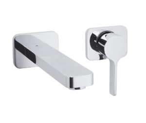 Curve Single Lever Wall Mounted Basin Mixer