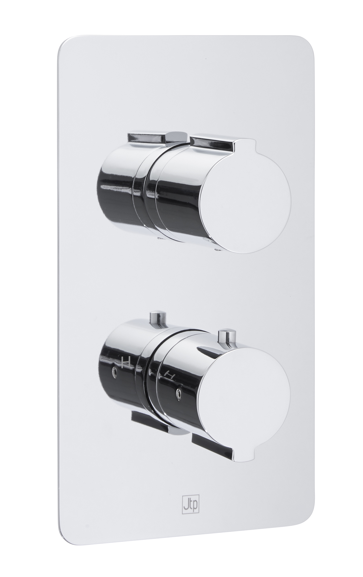 Curve Thermostatic Concealed 2 Outlet Shower Valve MP 0.5