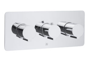 Curve Thermostatic Concealed 3 Outlet Shower Valve