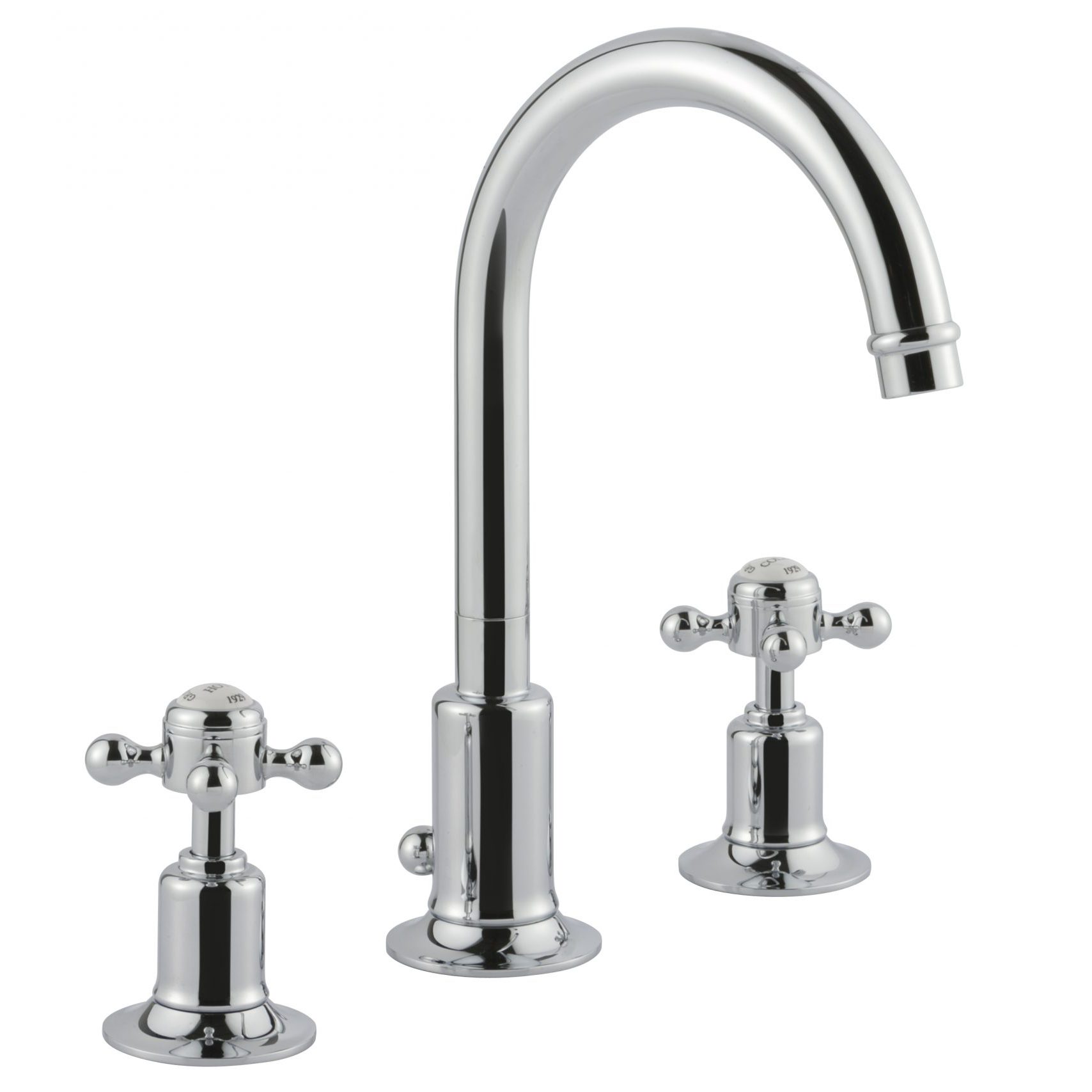 Grosvenor Cross 3 Hole Basin Mixer