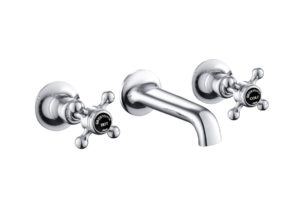 Grosvenor Cross 3 Hole Basin Mixer