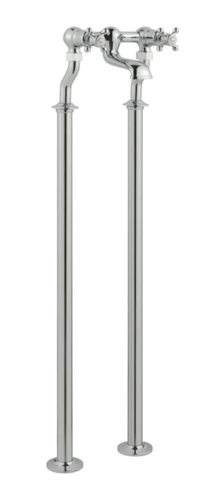 Grosvenor Cross Floor Standing Bath Filler