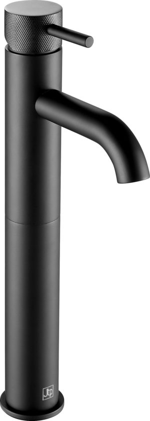 VOS matt black, single lever tall basin mixer